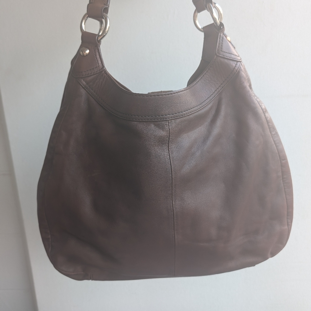 COACH Leather Lynn Soho Purse Hobo Shoulder Bag F 17092 Brown leather - Picture 3 of 16